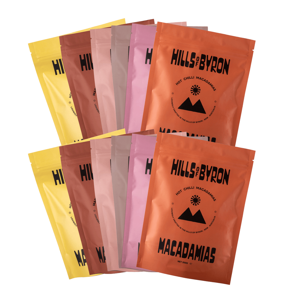 Various Macadamia Nut Flavours  - 20g Sample Pack - 12 packs