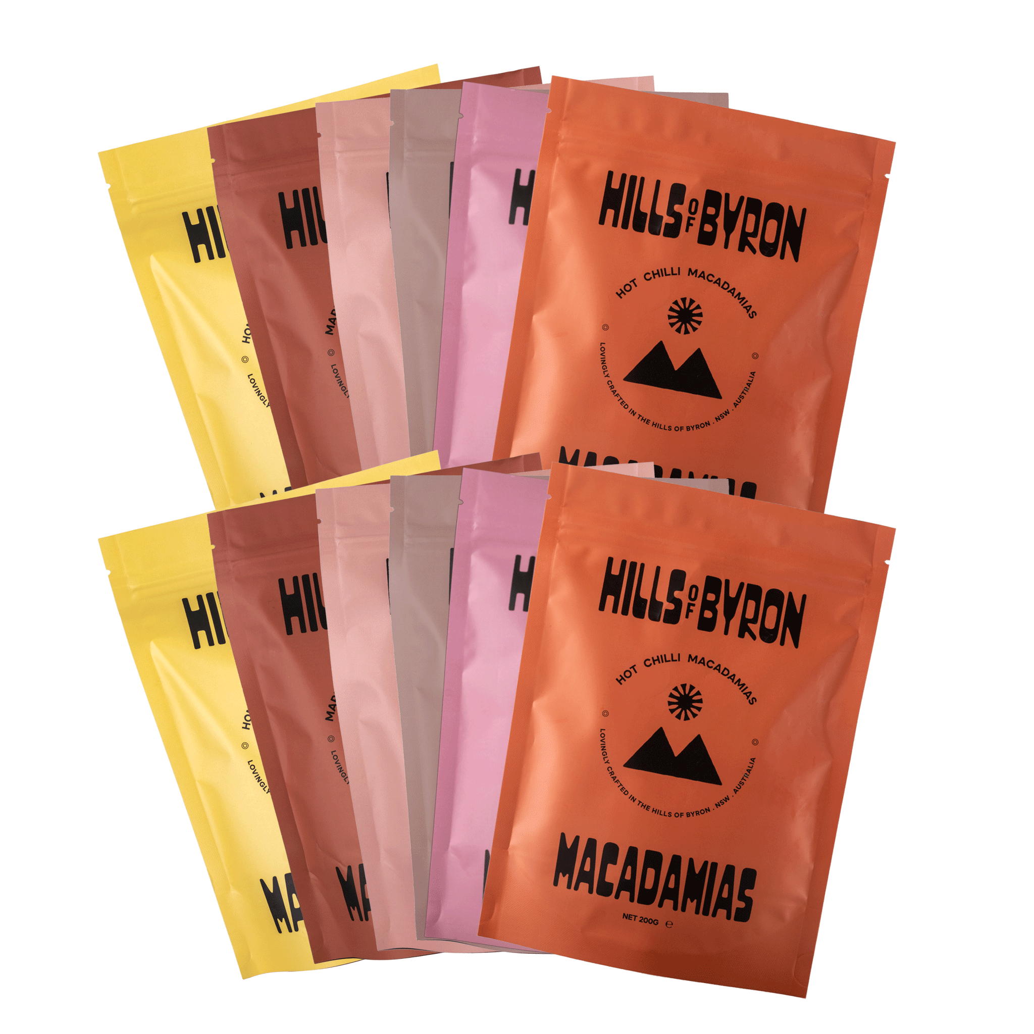 Various Macadamia Nut Flavours  - 20g Sample Pack - 12 packs