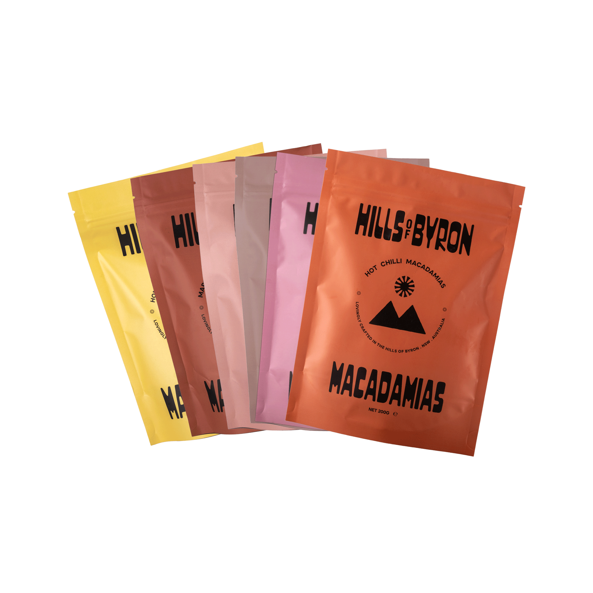 Various Macadamia Nut Flavours  - 20g Sample Pack - 6 packs